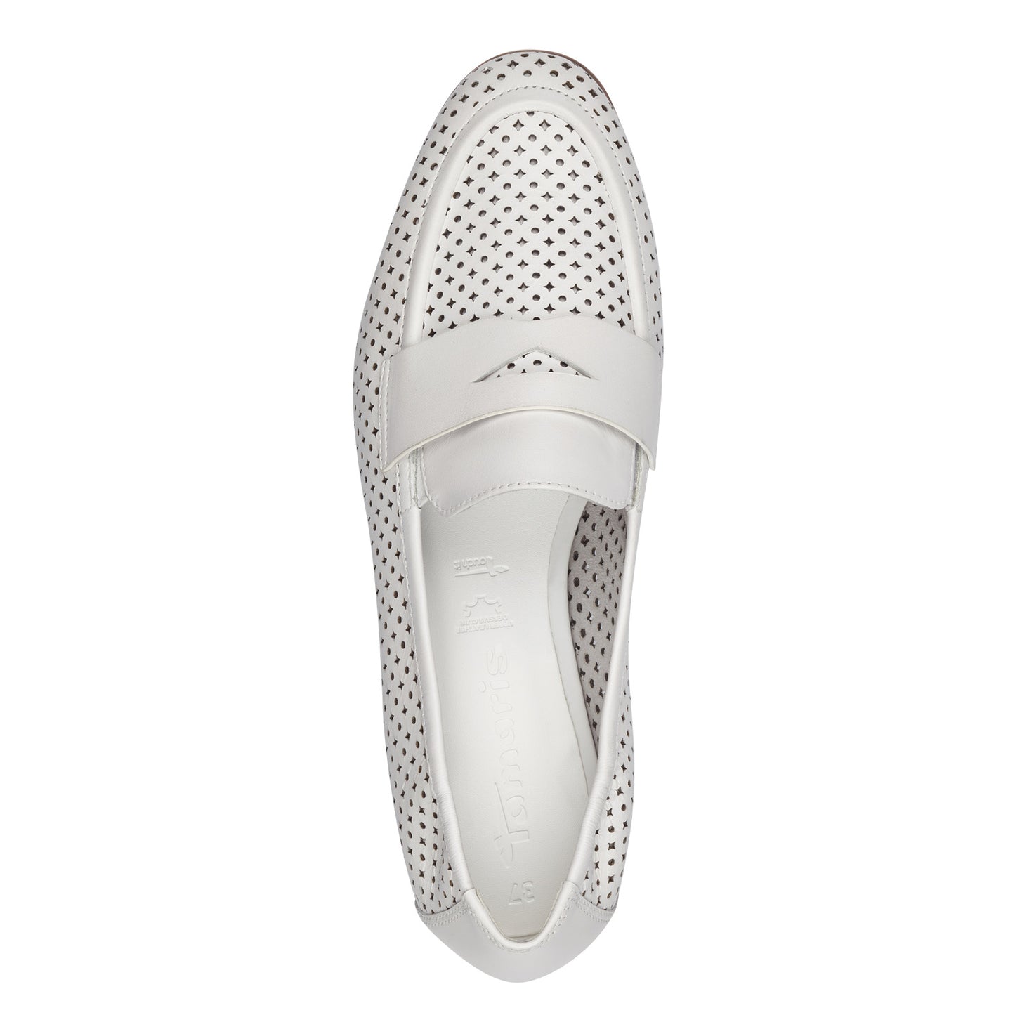Tamaris - Mocassin Blanc Motifs Cuir 24210-42-110