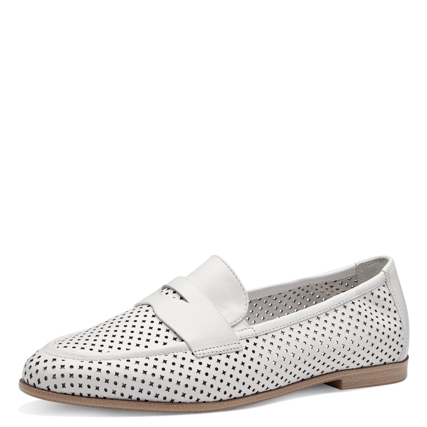 Tamaris - Mocassin Blanc Motifs Cuir 24210-42-110